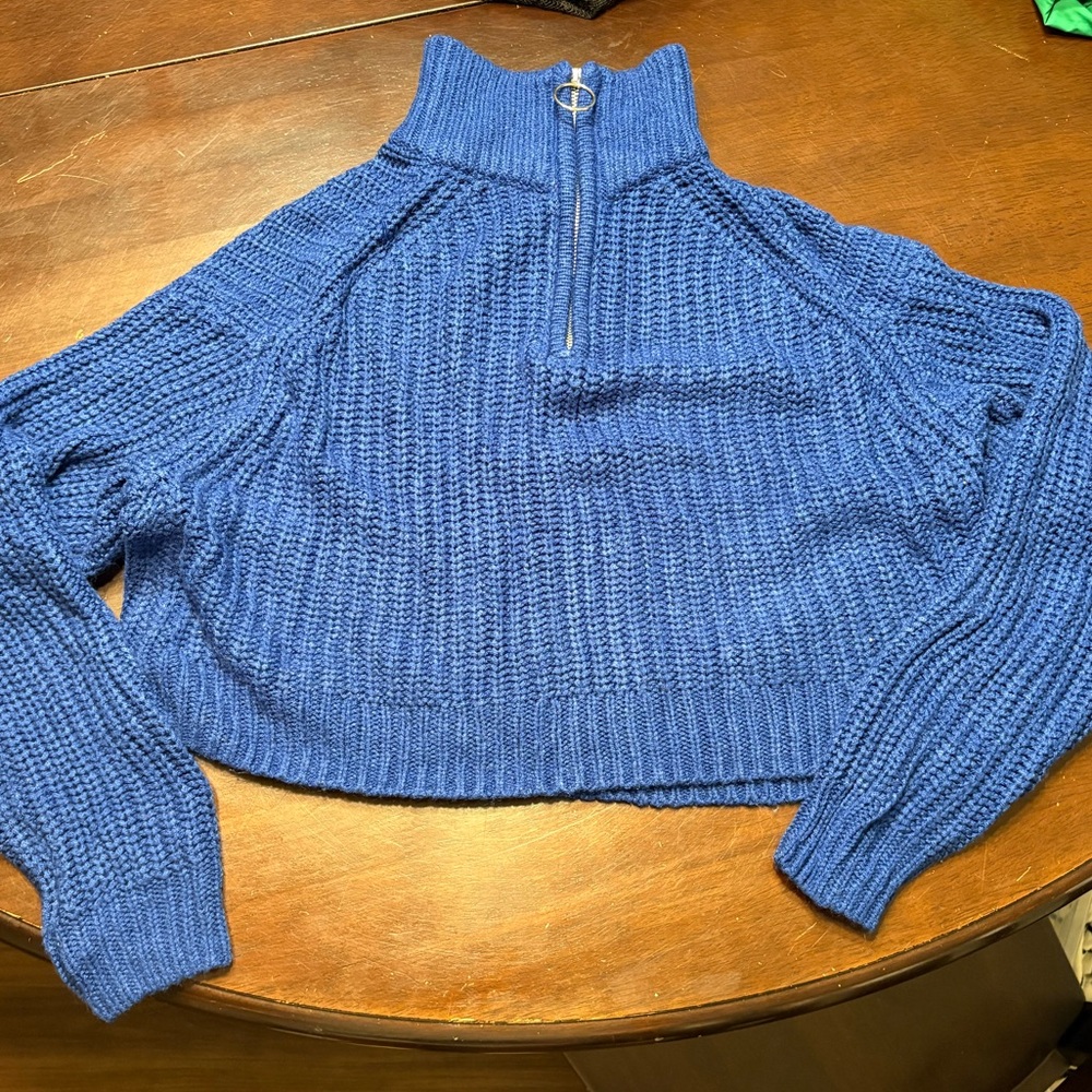 Divided Royal Blue Turtleneck Sweater